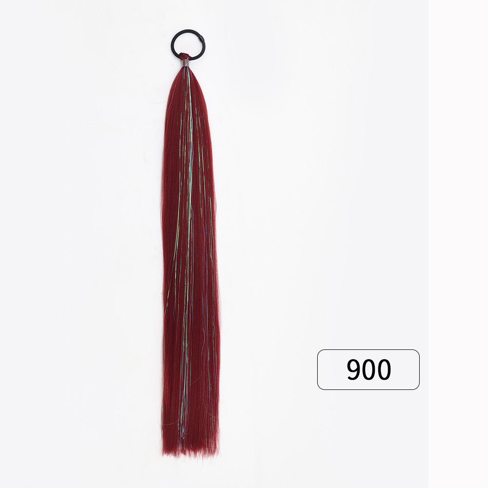 Venta al por mayor de hilo de oro y plata para comercio exterior, para pelucas y coletas de rastas EZ, de un solo hilo, con degradado de colores, para cabello trenzado DIY, hilo láser y trenzas grandes.