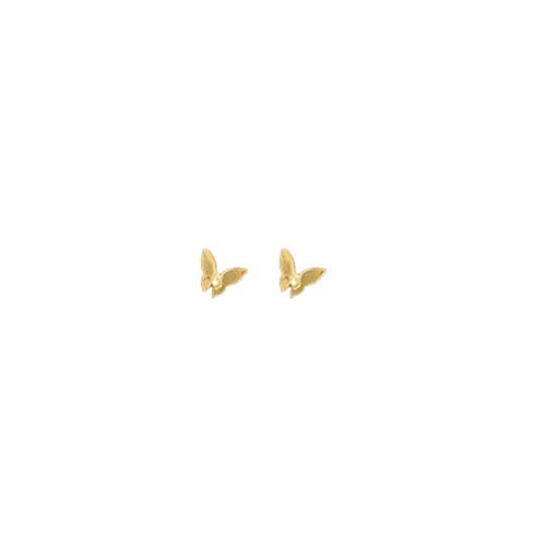 S925 Pure Silver Butterfly Earrings Mini Minimalist Women's Petite Exquisite Uncommon Design Sleep Without Removing Ear Bone Studs