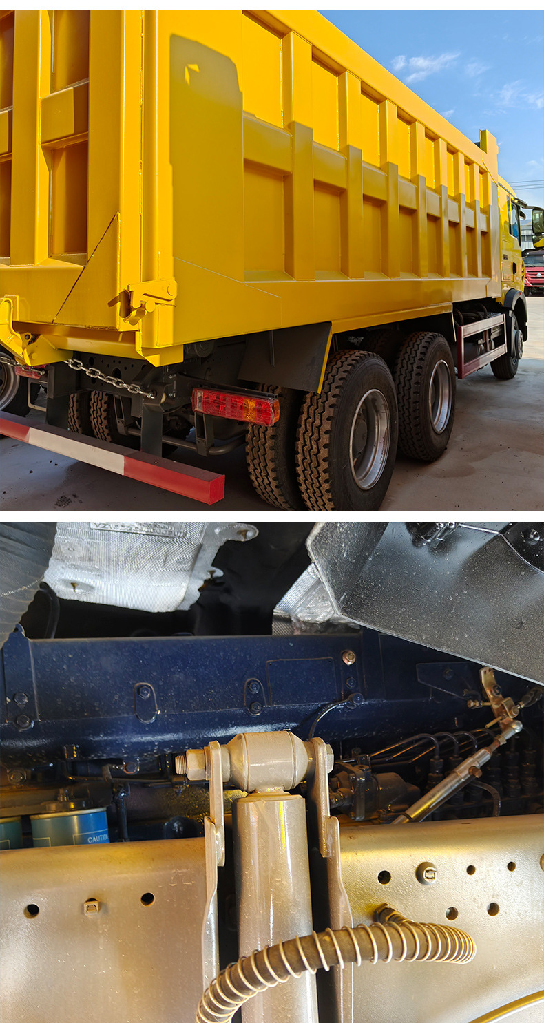 Howo Self-Loading Small Dump Truck for Transporting Gravel and Stone in Construction Projects, with Two Front and Eight Rear Wheels, Light-Duty Box-Type Truck