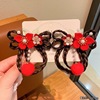 Hairgrip with bow, hairpins with tassels, children's hair accessory, red Hanfu, Chinese style