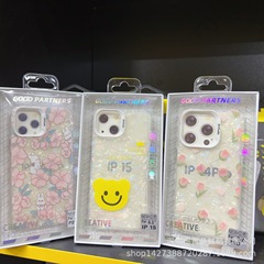 潮牌適用リンゴ15promax貝殻紋漫画携帯ケースiphone14転倒防止保護カバー13