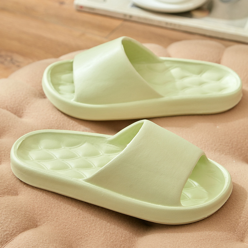 Factory Slip-on Feeling Slippers Women's Summer Wholesale Hair-generation Household Quick-drying Non-slip Bathroom Bathing Sandals with Thick Sole for Men