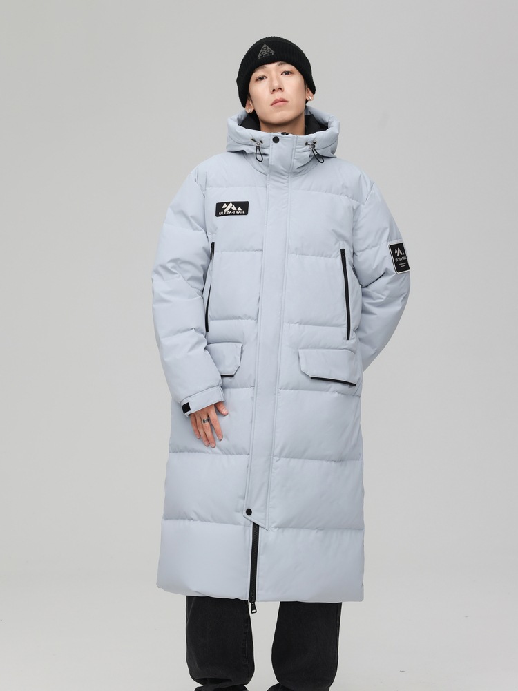 Solid color universal keep warm trend fashionable men's down jacket…