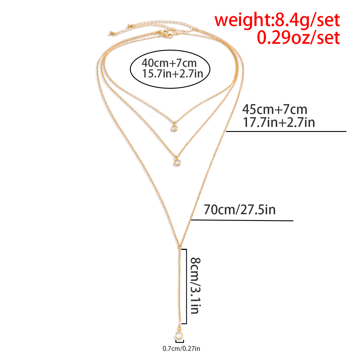 Ethnic Style Star Butterfly Alloy Copper Body Chain Layered Plating Copper Necklaces