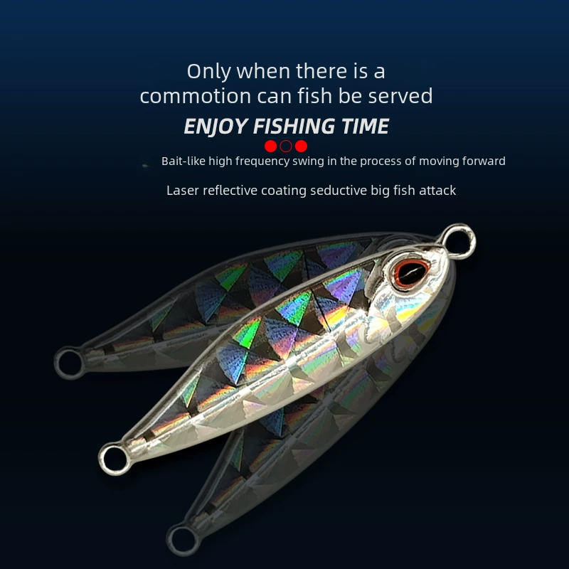 Luya iron plate bait laser 10g14g21g28g iron plate lead bait Luya iron board nude bionic babbon fake bait approval