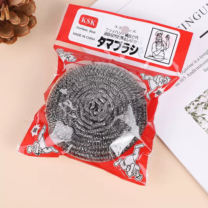 40克单个钢丝球清洁球批发强效去污清洁刷锅神器钢丝球批发