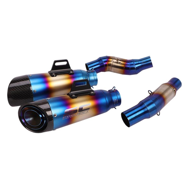 Adecuado para motocicleta Kawasaki Ninja Z1000 sección media Z1000SX tubo de escape modificado 07-10-20 años