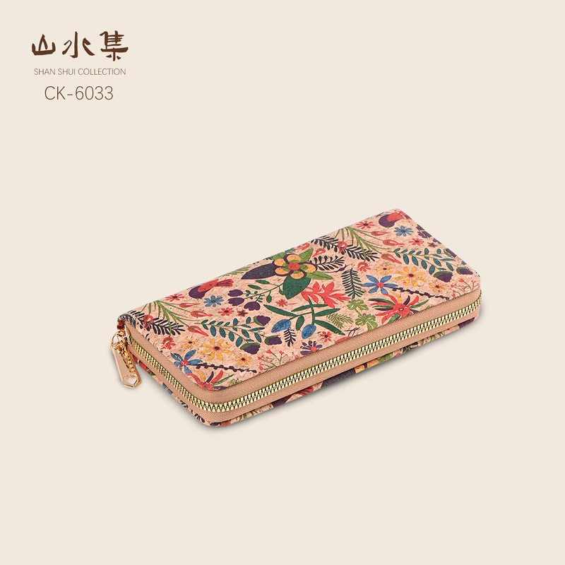 Cork Retro Exquisite Multi-Card Slot Card Holder, Fashionable Colorful Ultra-Thin Ultra-Light Small Wallet, Artistic Personalized Coin Purse
