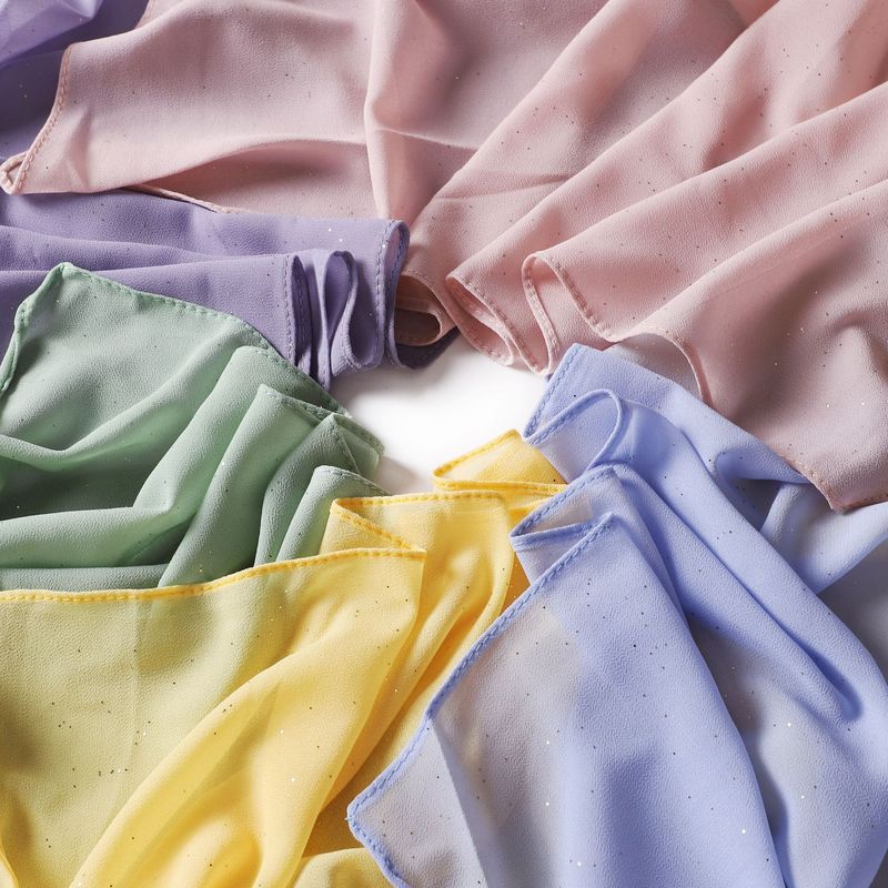 57 Colors Pure Color Sprinkled with Gold Pearl Chiffon Long Scarf Monochrome Gold Scarf Turban Gauze Scarf Shawl for Women