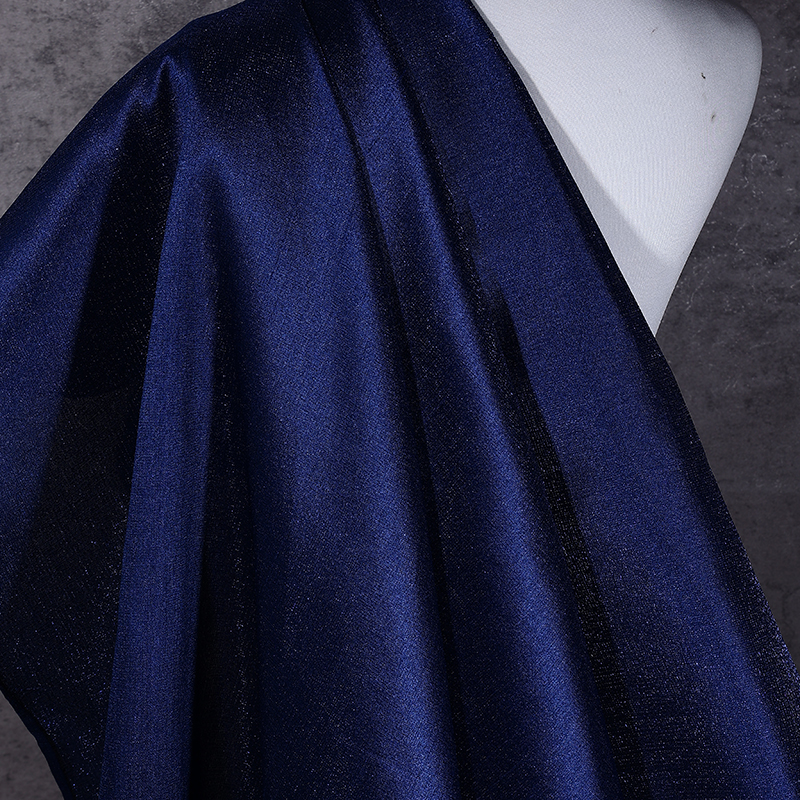 Tela de satén de corteza Tela de satén de textura muscular de brillo Traje antiguo Hanfu Falda de cara de caballo Tela de ropa decorativa de color sólido image 5