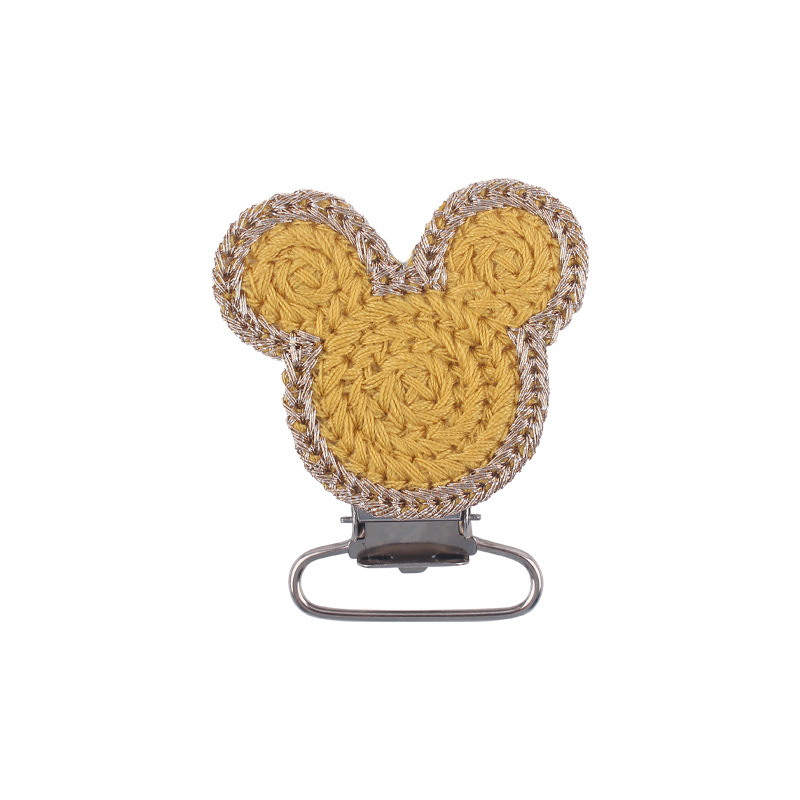 Suministros de bebé nuevo crochet DIY animal chupete clip calmante bebé animal clip chupete anti-gota cadena Accesorios