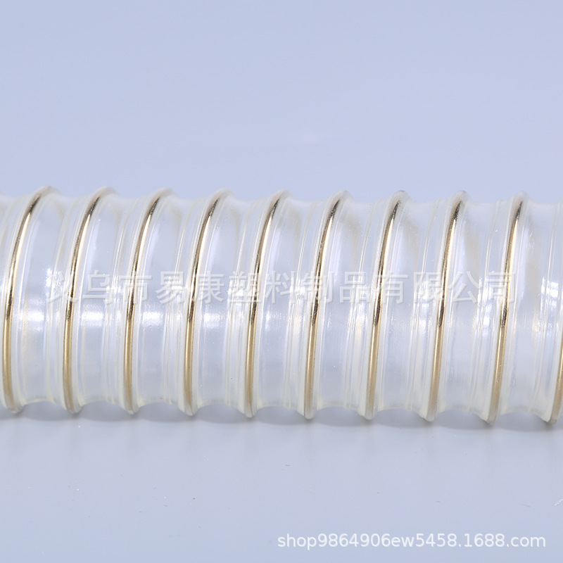 厂家直销通风除尘专用聚氨酯软管76MM  PU钢丝伸缩管 工业吸尘管