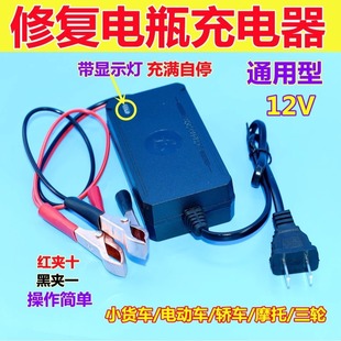 Smart 12v pedal motorcycle battery charger car universal lead-acid battery 12V repair charger
