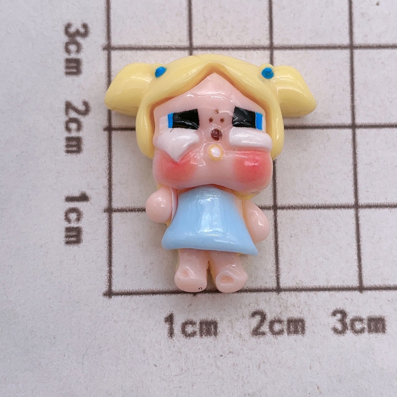新商品の明るい顔の泣いている子供の女の子の樹脂の部品のdiyクリームのゴムの携帯の箱のコップの靴の服のアクセサリの部品|undefined