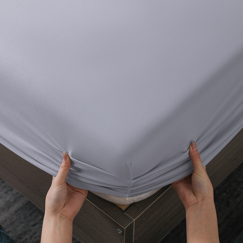 30cm High Bed Skirt Suitable for Solid Color Fitted Sheets, Breathable Summer Mattress Protector, Modern and Simple