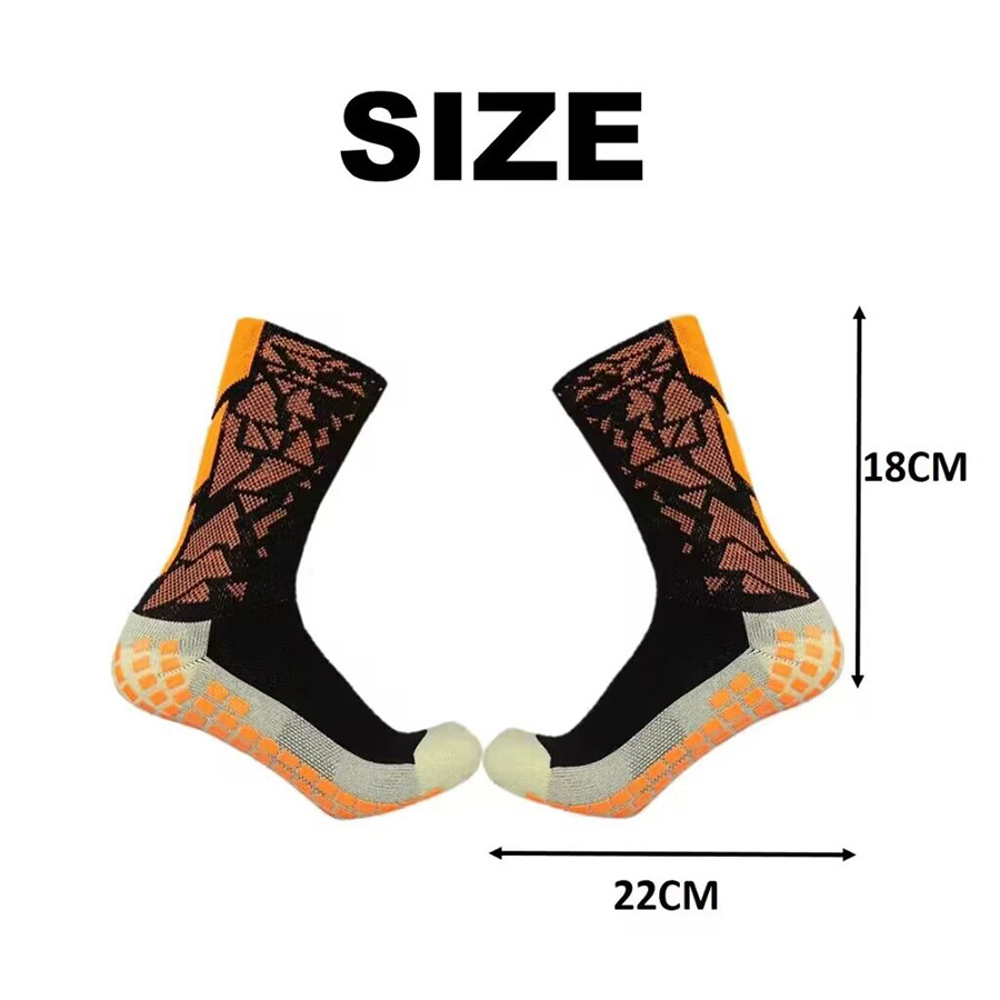 Unisex-Fußballsocken mit rutschfester Sohle und gepolsterter Fußgewölbeunterstützung – Atmungsaktive, feuchtigkeitsableitende Sportsocken zum Laufen, Radfahren und Trainieren_voghion.com