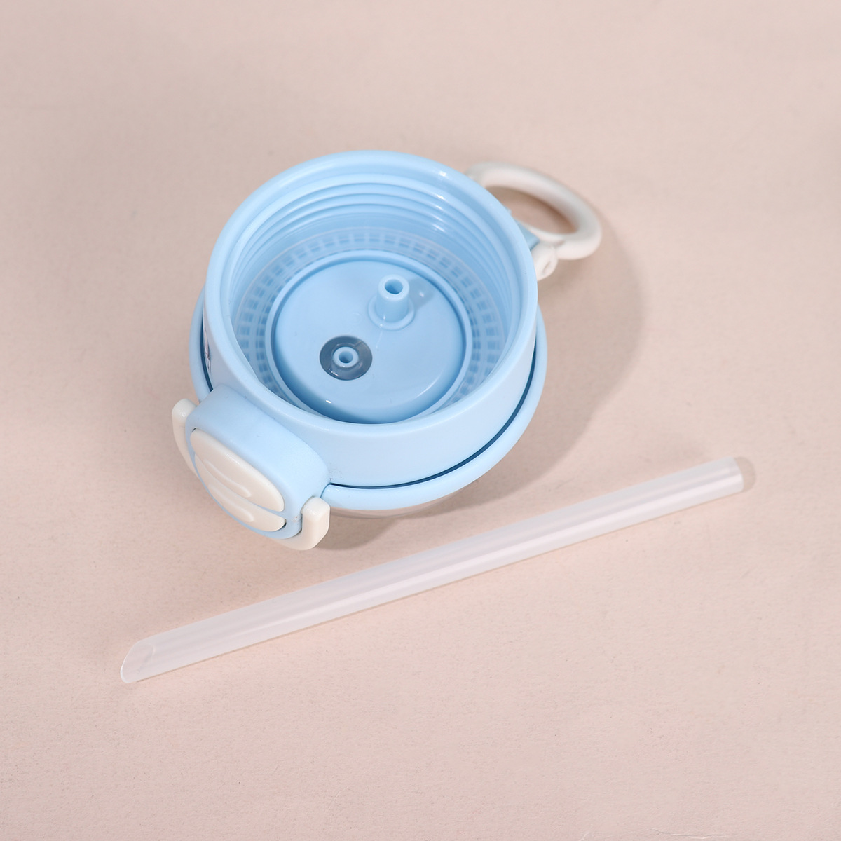 Childrens Straw Water Bottle High Capacity Leakproof Cartoon Cup_voghion.com