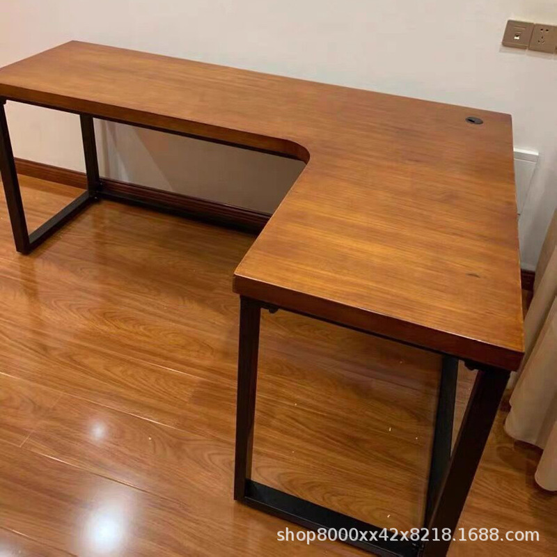 Solid Wood Corner Desk Home Computer Desk L-shaped Corner Table Corner Modern Simple Office Desk Writing Desk