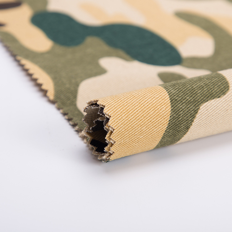 Hot sale algodón twill impresión pantalones de camuflaje tela al por mayor