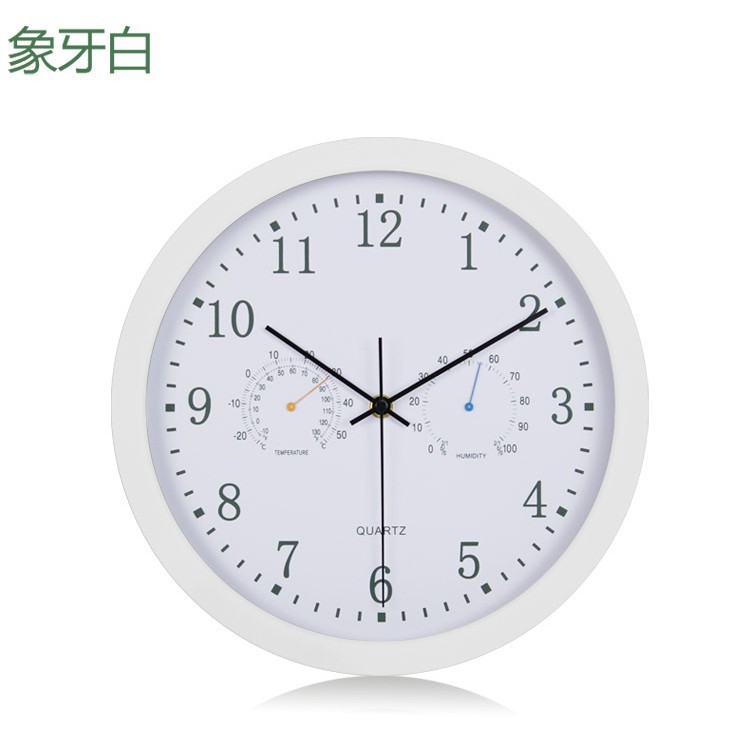 Higrómetro de suministro transfronterizo Reloj de pared moderno minimalista sala de estar mudo reloj decorativo Reloj de pared