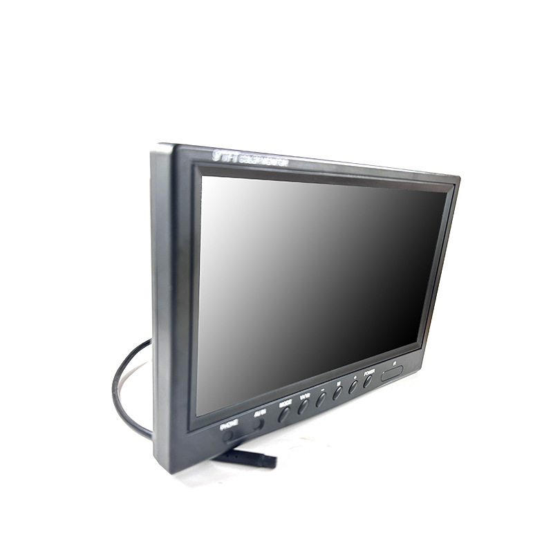9inch Wide-Angle Ips Lcd Display Screen, Two-Channel Ahd High-Definition Vehicle Monitor for Construction Vehicles and Trucks, Monitoring and Reversing