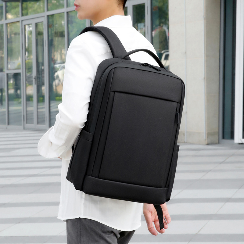 Water-resistant Laptop Backpack For Men Durable Oxford Work Bag_voghion.com