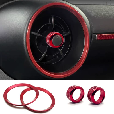Suitable for 22-25 Subaru 22 Model Brz Air Conditioning Vent Decoration Gr86 Car Interior Knob Ring