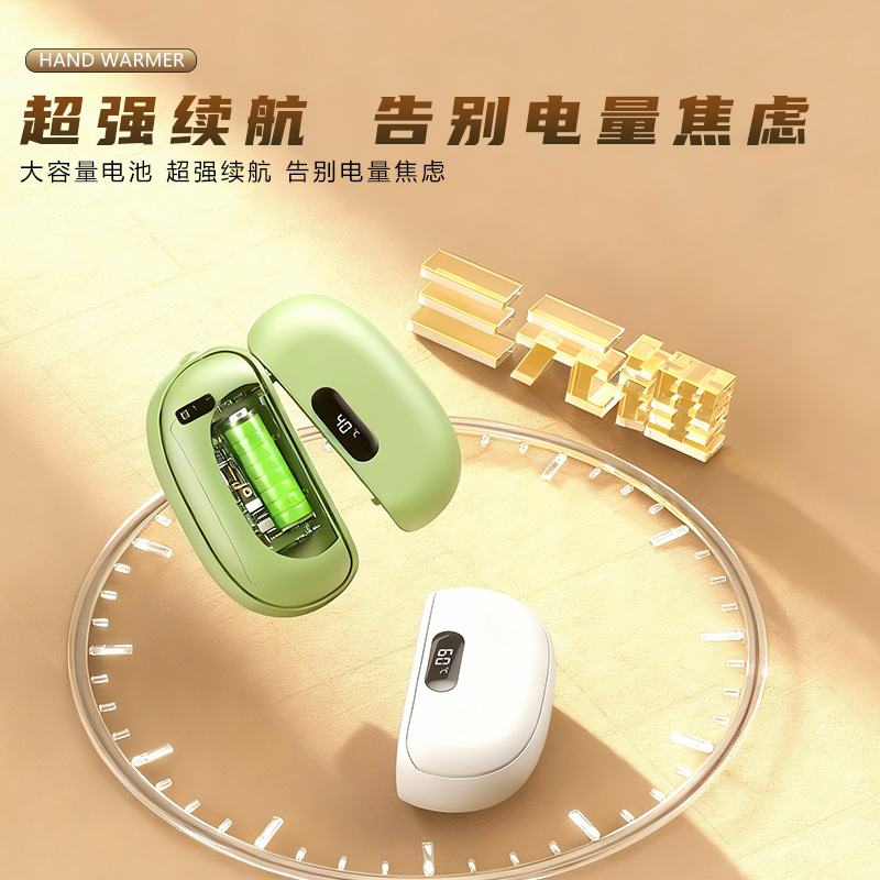 2025 nueva antorcha calentadora de absorción magnética, antorcha portátil dividida creativa, compartimento de carga USB, antorcha calentadora