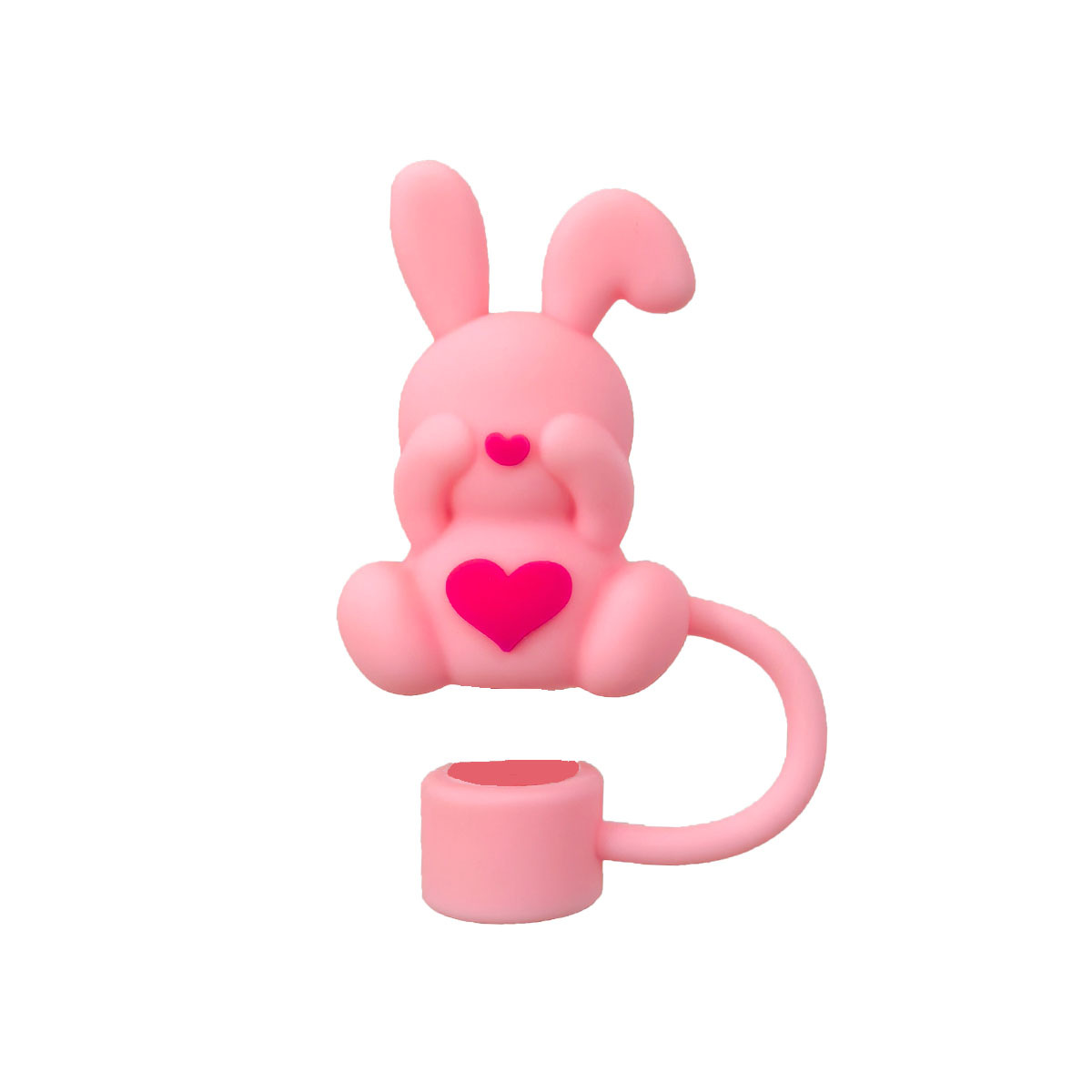 핑크 하트 토끼
