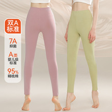 7a抗菌防螨a类纯棉秋裤女全棉薄款内穿百搭修身女士高腰打底裤