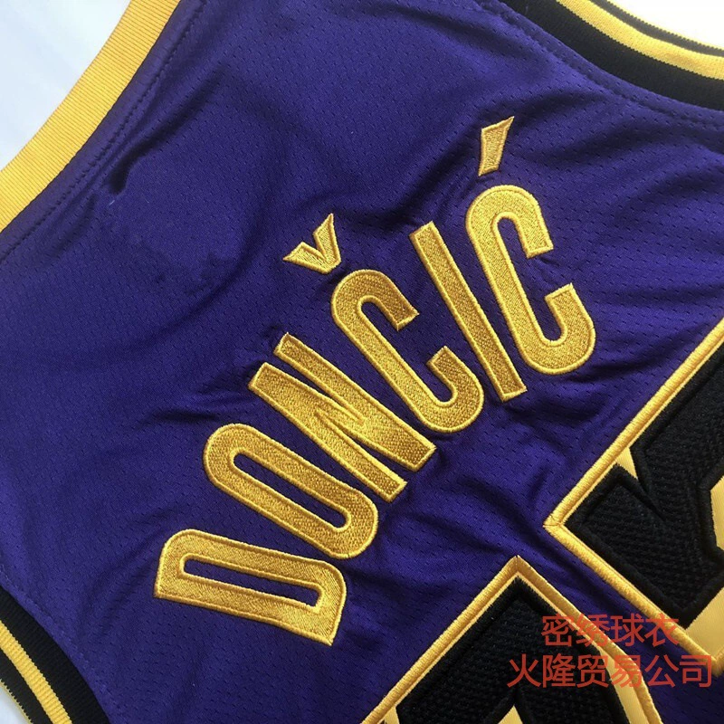 Lakers 77 Luka Dončić Doncic джерси 25 сезон новая плотная вышивка баскетбольный джерси иностранная торговля оптовая