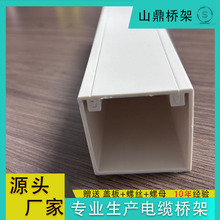 阻燃PVC線槽廠家明暗裝行線盒絕緣白色線槽盒100*50pvc光纖走線槽