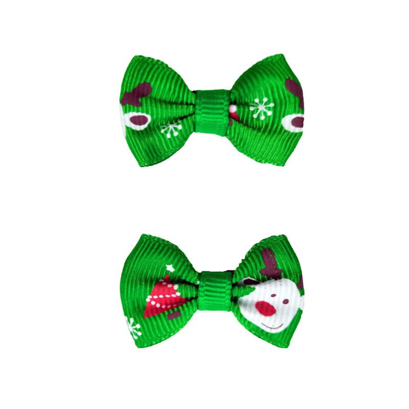 만화 사슴 머리 눈송이 녹색