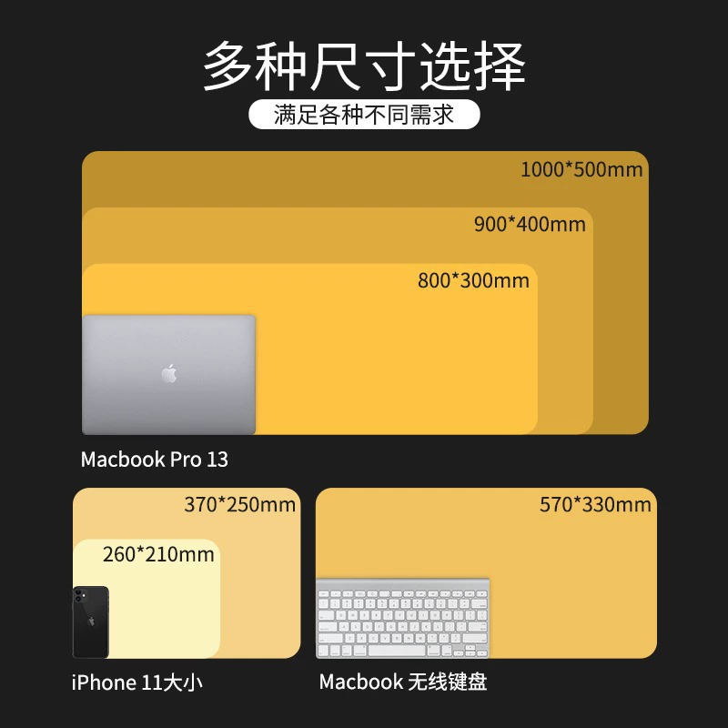 Japanese mouse, table mat, gaming non-slip keyboard, increased thickness