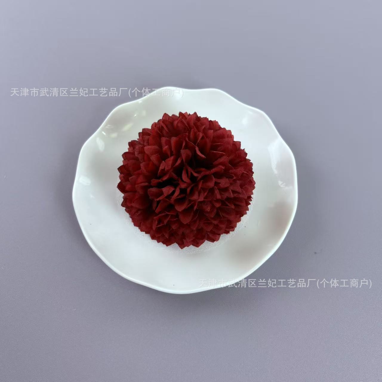 Simulación bola grande cabeza de crisantemo diámetro 10cm ping pong cabeza de crisantemo ramillete de bricolaje tocado baile muñeca flor horquilla