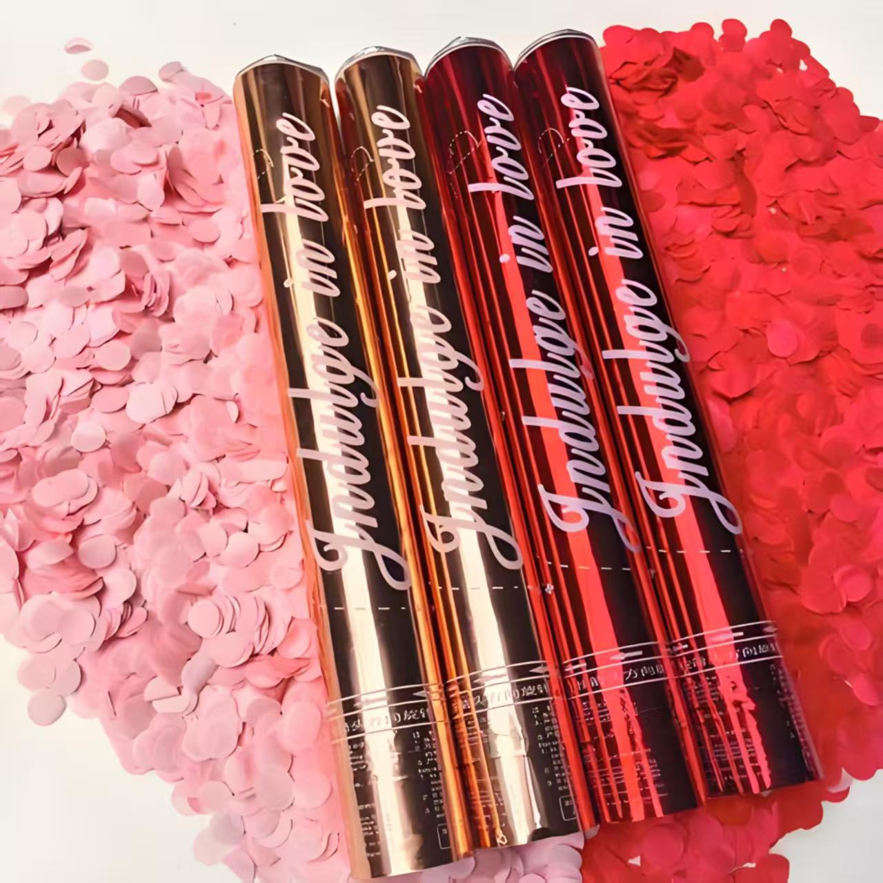 Star River brillante pétalos lluvia de plata cinta de lluvia de meteoros cinta de color boda de mano regalo de cañón de regalo de tubos de flores regalo de compromiso cañón de regalo