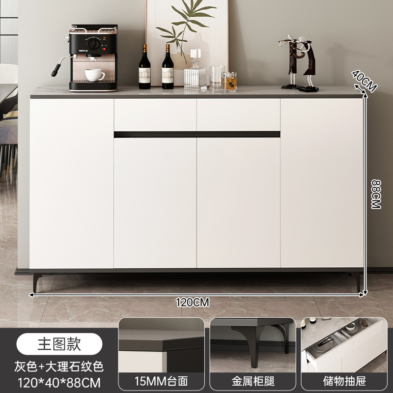 Fábrica directa del armario de comedor de lujo ligero viento doméstico sala de estar almacenar armario de almacenamiento moderno simple contra la pared multifunción