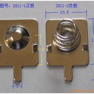 电池片电池弹片电池弹簧片电池极片弹簧片正负极片
