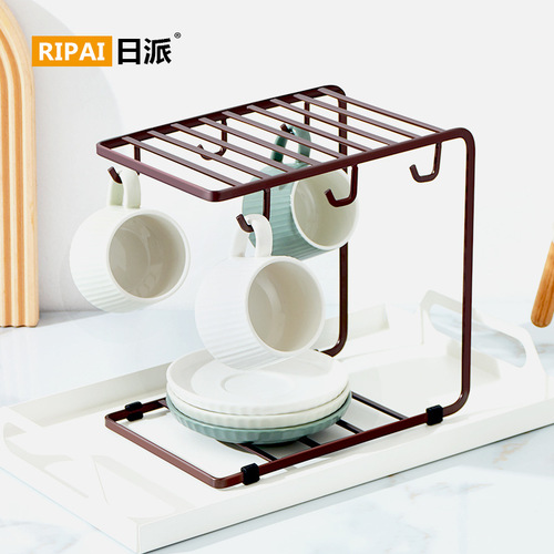 Japanese cup rack storage rack upside down coffee mug drain rack creative home storage glass cup rack