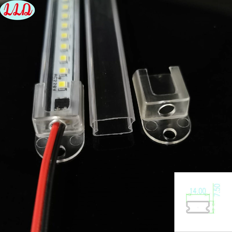 ПК абажур полка лампа кабинет лампа прозрачный абажур Крышка корпуса водонепроницаемый и Пыленепроницаемый Жесткий световой полосы рукав