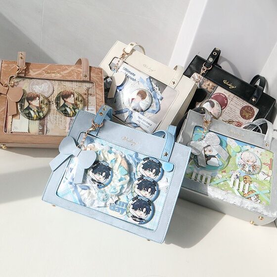 Cream Spring Sakura Pain Bag Daily Transparent All-match Guofeng Hand Shoulder Crossbody Bag Antique Girl's Small Food