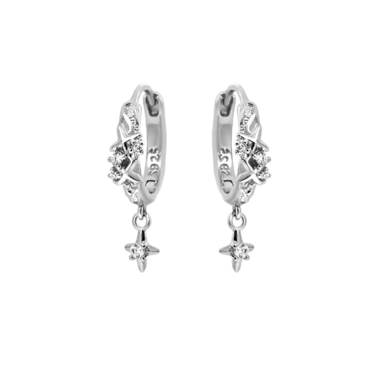 Simple aire frío zircón aretes de aretes de nicho para hombres y mujeres aretes de alta sensación joyas de aretes