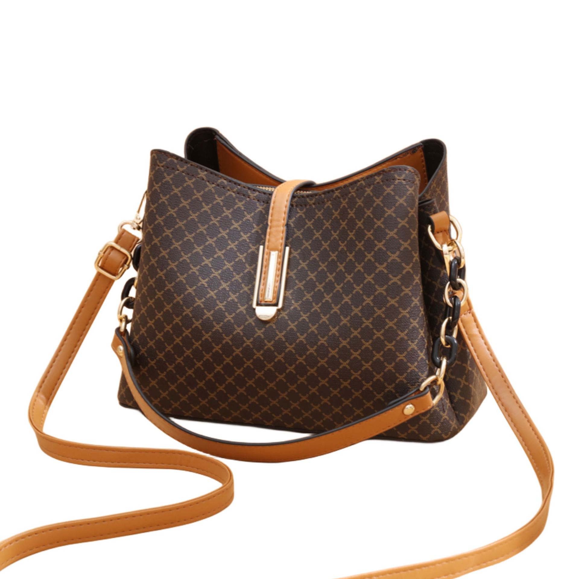 2024 New Bag Popular Pattern Small Bag Women's Shoulder Crossbody Handbag Women's Bag Bag Bag Cross-border Hair