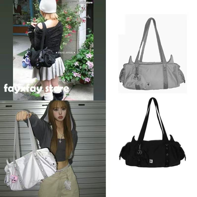 Korean Nuyet Little Devil Horns Sweet Cool Spicy Girl Style Cute Casual Shoulder Handbag Korean Nuyet Little Devil Horns Sweet Cool Spicy Girl Style Cute Casual Shoulder Handbag