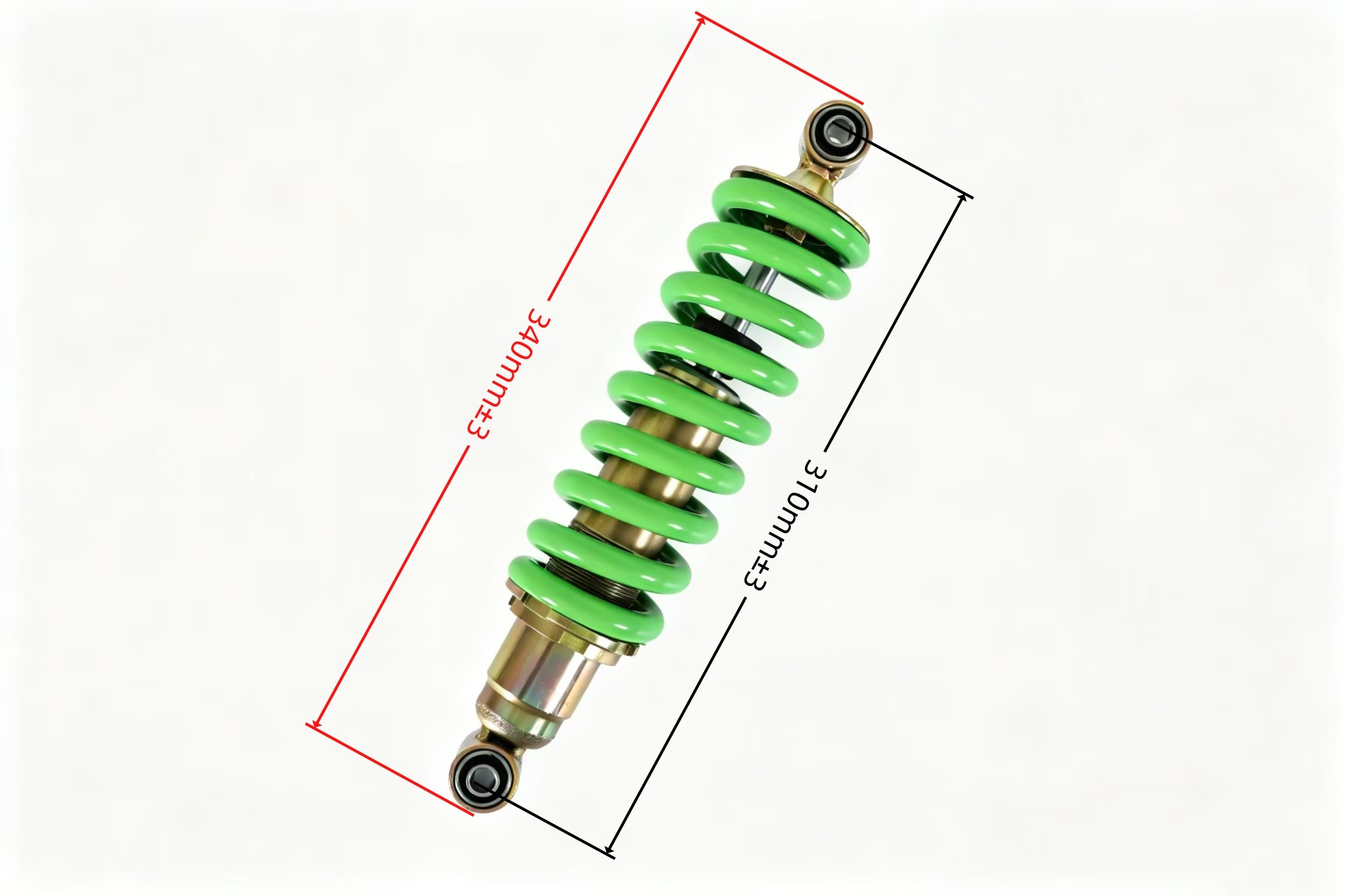 Off-Road Motorcycle Rear Shock Absorber Suitable for Mountain Bikes and Rally Cars, Universal Single Shock Absorber, Adjustable
