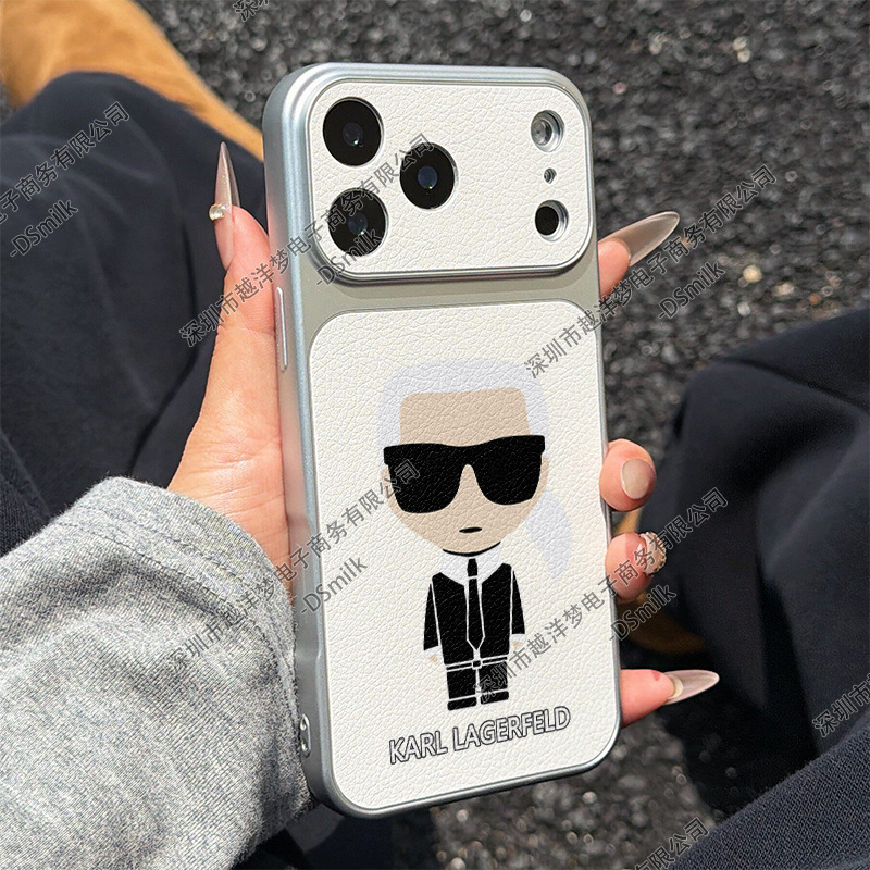 Designer iPhone 17 Pro phone case 16/15/14/13 large window leather cover 12 Apple-S13P2