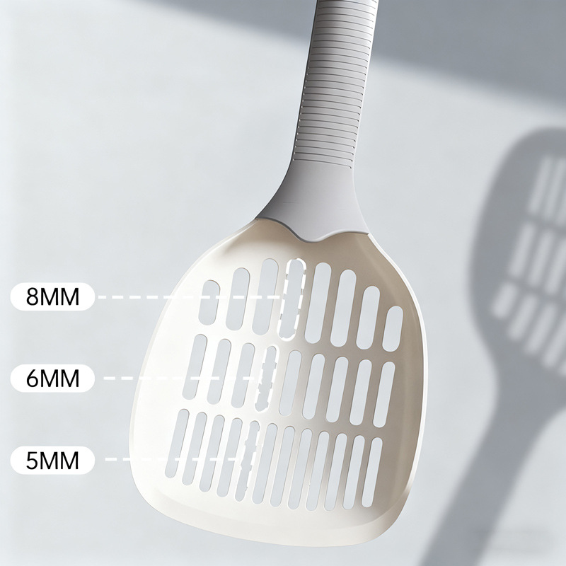 Pala de arena para gatos de calidad clásica gran tamaño de plástico simple grano grueso de papas expansivas cuajada pala especial de arena para gatos