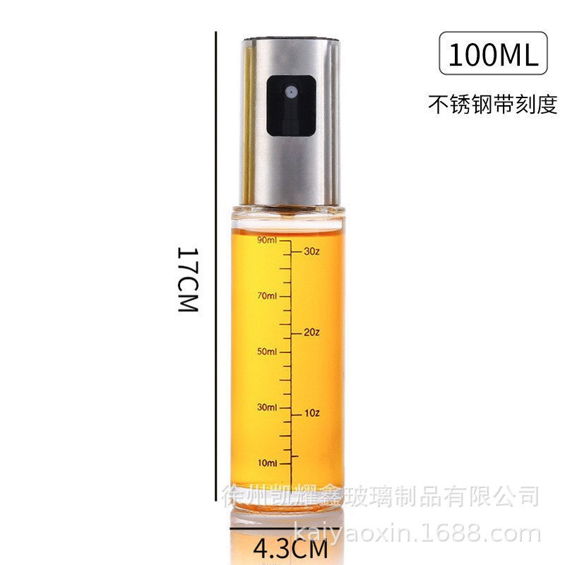 Botella de inyección de combustible para barbacoa Olla de inyección de combustible para el hogar rociada Botella de inyección de combustible para la cocina del hogar Freidora de aire Olla de control de aceite de vidrio