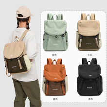 跨境新款双肩包女轻便防泼水学生通勤书包大容量运动旅行电脑背包