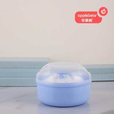 Apple Bear Baby Supplies baby Cashen Puff box Manufactor Direct selling baby Talcum powder puff OPP bag